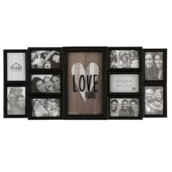 10-Opening Black Collage With Heart, 31x14