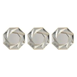 10X10 Mirrored Geo Swirl 3Pc Set