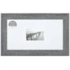 10x18 Matted To 4x6 Wide Flat Profile With White Mat Wall Frame, Grey 2 10x18 Matted To 4x6 Wide Flat Profile With White Mat Wall Frame, Grey -Athome Sales 10x18 matted to 4x6 wide flat profile with white mat wall frame grey