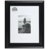 11x14 Matted To 5x7 Scoop Profile With White Mat Wall Frame, Black