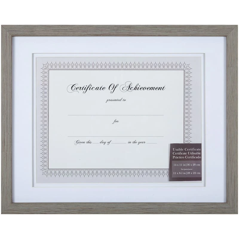 11x14 Matted To 8.5x11 White Linear Frame With White Mat Document Frame 3 11x14 Matted To 8.5x11 White Linear Frame With White Mat Document Frame