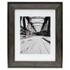 11x14 Matted To 8x10 Poster Wall Frame, Black & Brown