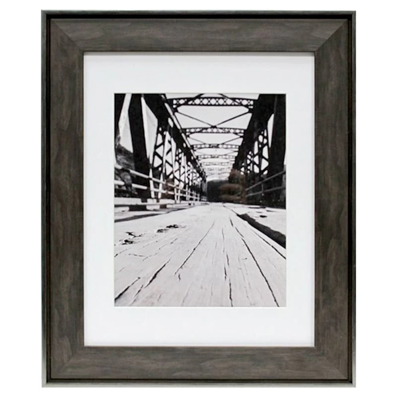 11x14 Matted To 8x10 Poster Wall Frame, Black & Brown 3 11x14 Matted To 8x10 Poster Wall Frame, Black & Brown