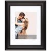 11x14 Matted To 8x10 Ridged Beaded Profile Wall Frame, Black 1 11x14 Matted To 8x10 Ridged Beaded Profile Wall Frame, Black -Athome Sales 11x14 matted to 8x10 ridged beaded profile wall frame black