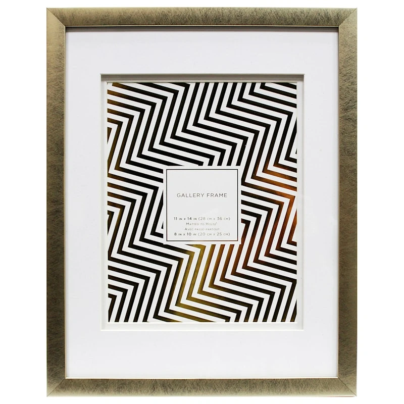 11x14 Matted To 8x10 Wall Frame, Champagne 3 11x14 Matted To 8x10 Wall Frame, Champagne