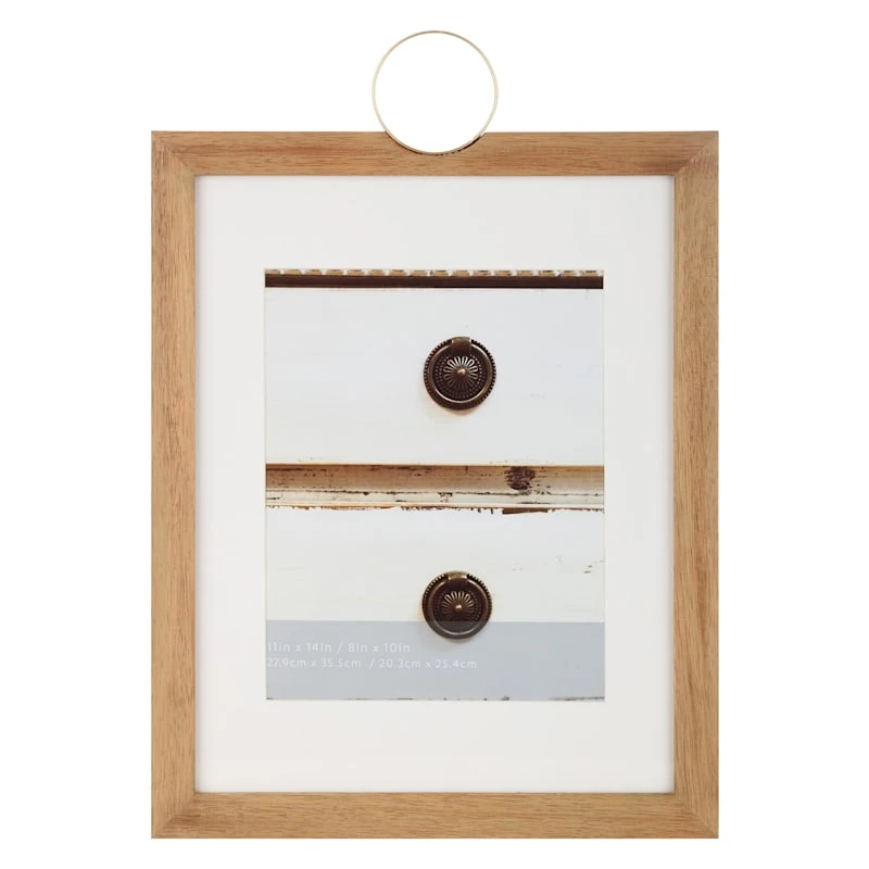 11x14 Matted To 8x10 Wall Frame, Natural 3 11x14 Matted To 8x10 Wall Frame, Natural