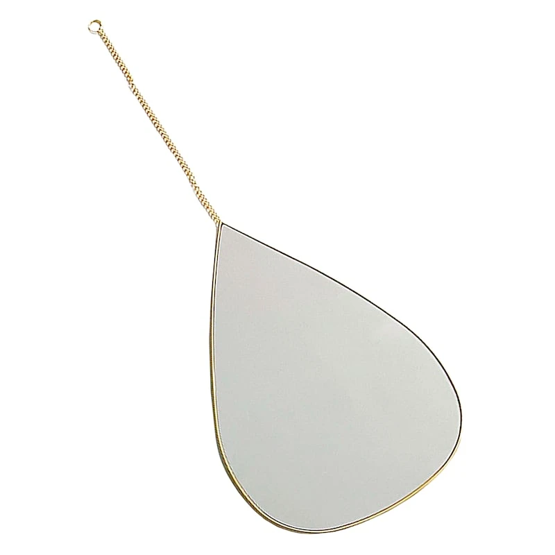 11X8 Teardrop Mirror 3Pc Set W/Chain Hanger 4 11X8 Teardrop Mirror 3Pc Set W/Chain Hanger - Image 2