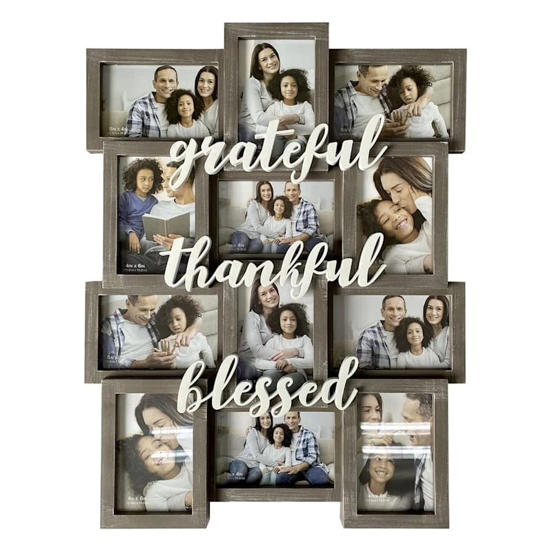 12-Opening Thankful, Grateful, Blessed Grey Collage Photo Frame, 18x23 3 12-Opening Thankful, Grateful, Blessed Grey Collage Photo Frame, 18x23