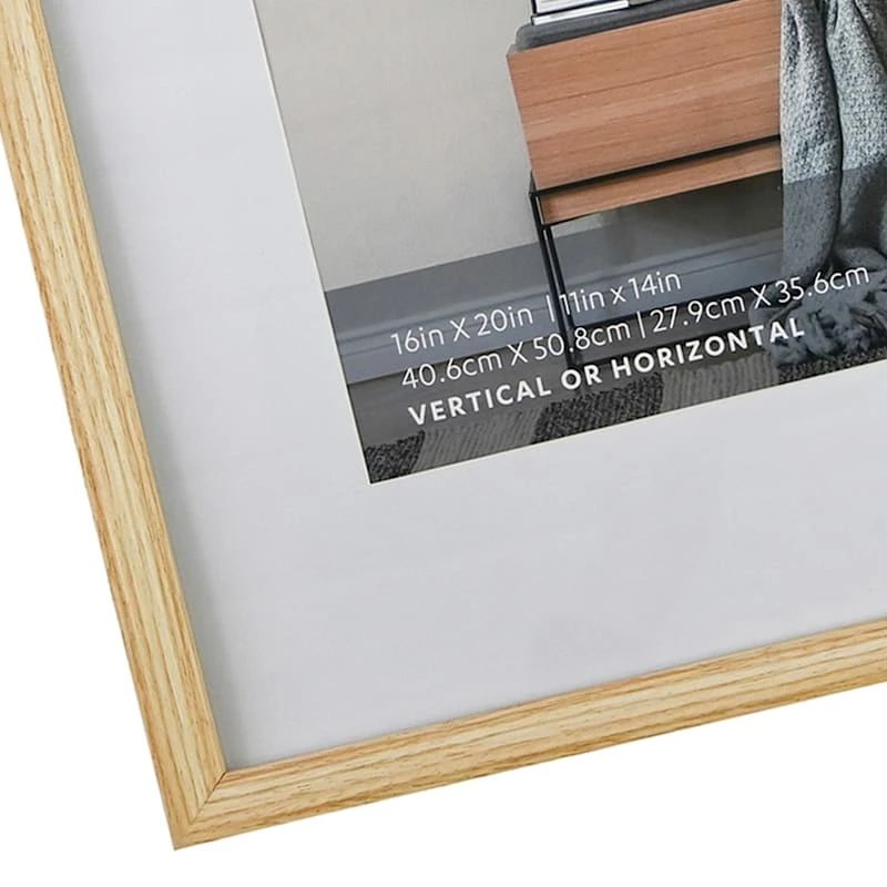 16x20 Matted To 11x14 Wall Frame, Natural 4 16x20 Matted To 11x14 Wall Frame, Natural - Image 2