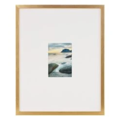 16x20 Matted To 5x7 Wall Frame, Gold
