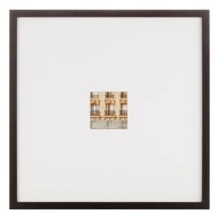 18x18 Matted To 4x4 Wall Frame, Black