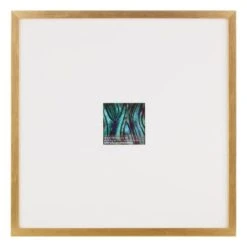 18x18 Matted To 4x4 Wall Frame, Gold