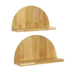 2-Piece Modern Shelf Wall Set, 16x9