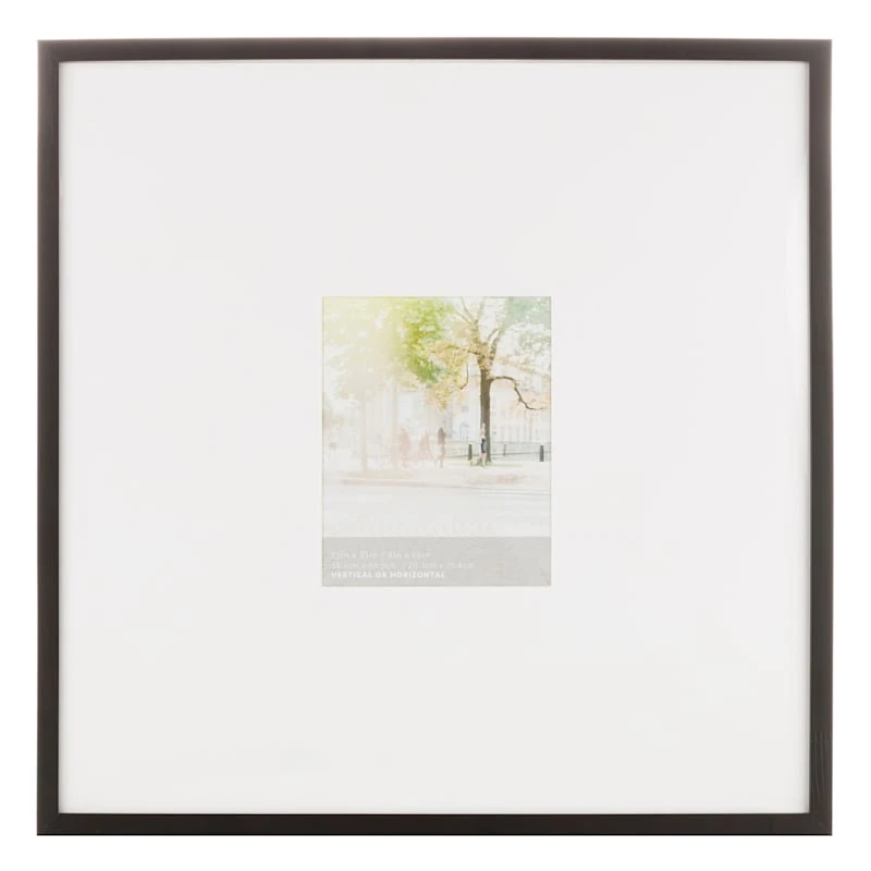 25x25 Matted To 8x10 Wall Frame, Black 3 25x25 Matted To 8x10 Wall Frame, Black