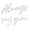 3-Piece Always Say Grace Set Wall Sign, 11x6