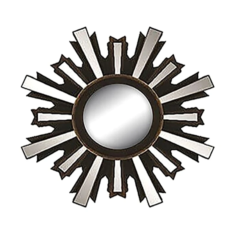 3-Piece Brown Wall Mirror Set 6 3-Piece Brown Wall Mirror Set - Image 4