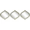 3-Piece Champagne Wall Mirror Set, 10" 1 3-Piece Champagne Wall Mirror Set, 10" -Athome Sales 3 piece champagne wall mirror set 10