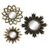 3-Piece Gold Accent Wall Mirror Set 1 3-Piece Gold Accent Wall Mirror Set -Athome Sales 3 piece gold accent wall mirror set