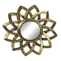 3-Piece Gold Accent Wall Mirror Set -Athome Sales 3 piece gold accent wall mirror set 2