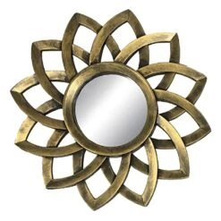 3-Piece Gold Accent Wall Mirror Set -Athome Sales 3 piece gold accent wall mirror set 4