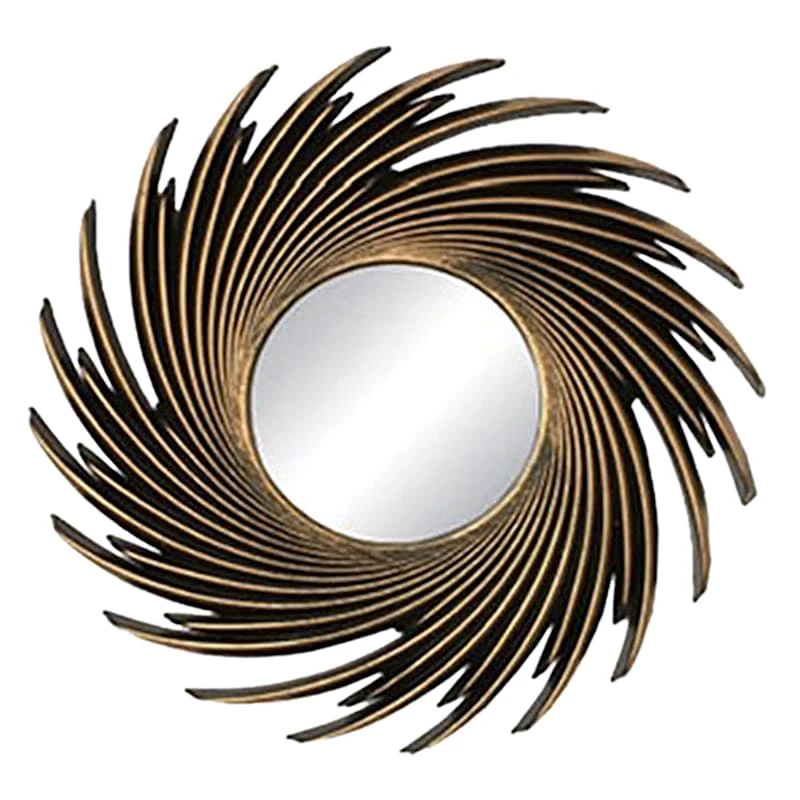 3-Piece Gold Framed Ornate Accent Wall Mirror Set 5 3-Piece Gold Framed Ornate Accent Wall Mirror Set - Image 3