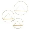 3-Piece Gold Metal Wall Shelves Set 2 3-Piece Gold Metal Wall Shelves Set -Athome Sales 3 piece gold metal wall shelves set