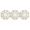 3-Piece Gold Octagon Mirror Set, 10" -Athome Sales 3 piece gold octagon mirror set 10