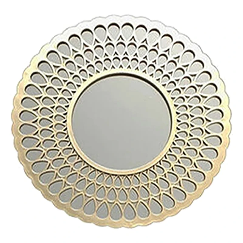 3-Piece Gold Round Wall Mirror Set 4 3-Piece Gold Round Wall Mirror Set - Image 2
