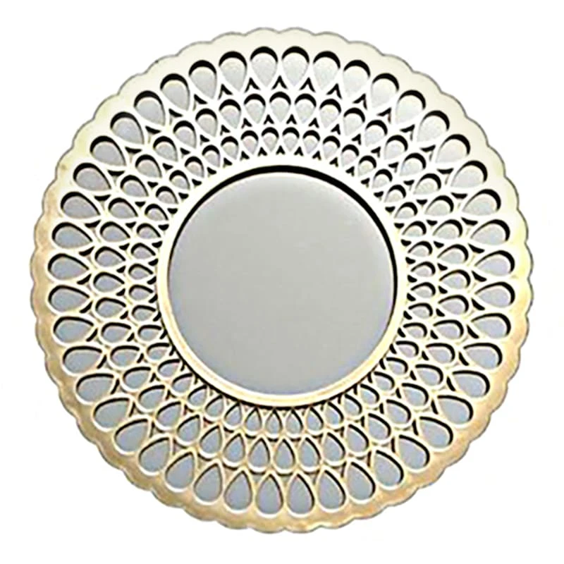 3-Piece Gold Round Wall Mirror Set 5 3-Piece Gold Round Wall Mirror Set - Image 3