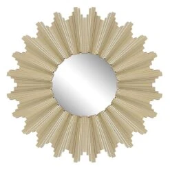 3-Piece Gold Sunburst Accent Wall Mirror Set -Athome Sales 3 piece gold sunburst accent wall mirror set 3