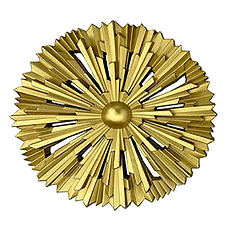 3-Piece Gold Wall Mirror Set, 10" 4 3-Piece Gold Wall Mirror Set, 10" - Image 2