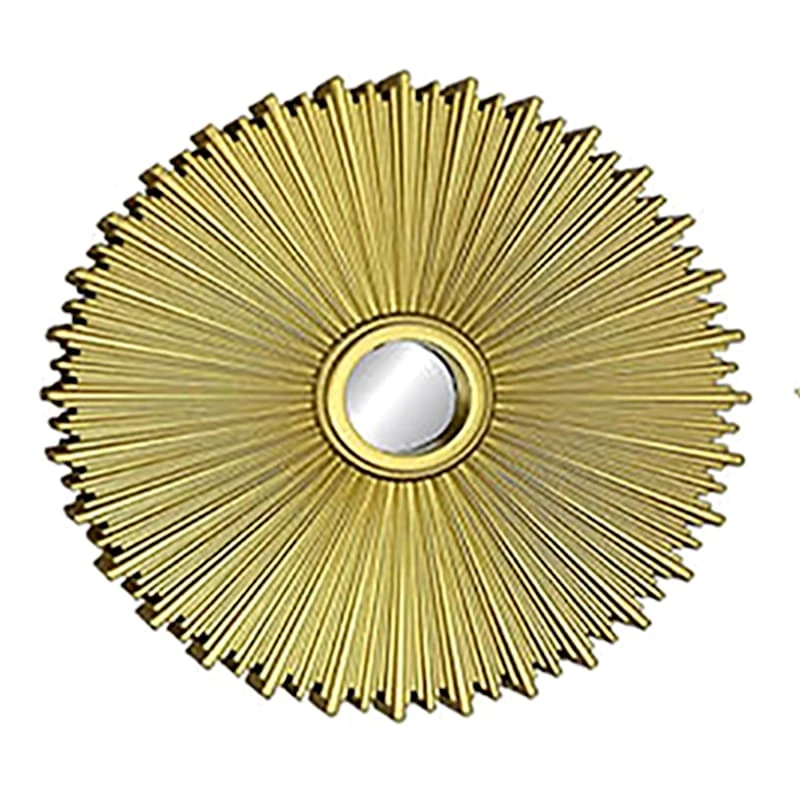 3-Piece Gold Wall Mirror Set, 10" 5 3-Piece Gold Wall Mirror Set, 10" - Image 3