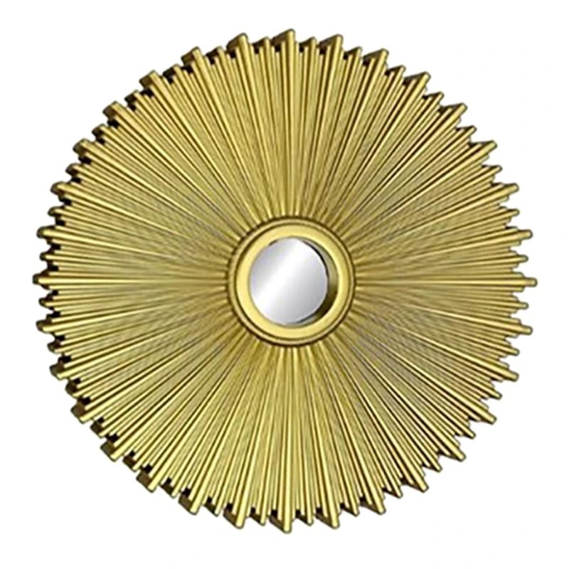 3-Piece Gold Wall Mirror Set, 10" 6 3-Piece Gold Wall Mirror Set, 10" - Image 4