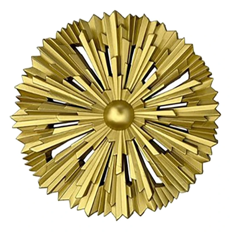 3-Piece Gold Wall Mirror Set, 10" 7 3-Piece Gold Wall Mirror Set, 10" - Image 5