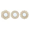 3-Piece Gold Wall Mirror Set 1 3-Piece Gold Wall Mirror Set -Athome Sales 3 piece gold wall mirror set