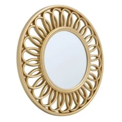 3-Piece Gold Wall Mirror Set -Athome Sales 3 piece gold wall mirror set 14