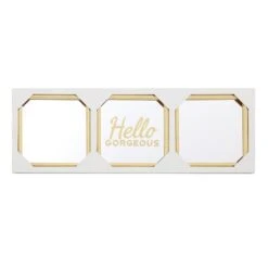 3-Piece Hello Gorgeous Gold Framed Wall Mirror Set, 10" 19 3-Piece Hello Gorgeous Gold Framed Wall Mirror Set, 10" -Athome Sales 3 piece hello gorgeous gold framed wall mirror set 10 6