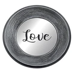 3-Piece Live, Love, Laugh Silver Framed Wall Mirror Set, 10" 8 3-Piece Live, Love, Laugh Silver Framed Wall Mirror Set, 10" -Athome Sales 3 piece live love laugh silver framed wall mirror set 10 1