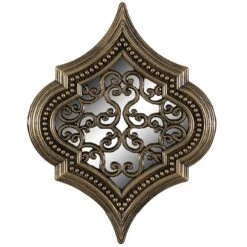 3-Piece Ornate Bronze Wall Mirror Set, 18x24 -Athome Sales 3 piece ornate bronze wall mirror set 18x24 3
