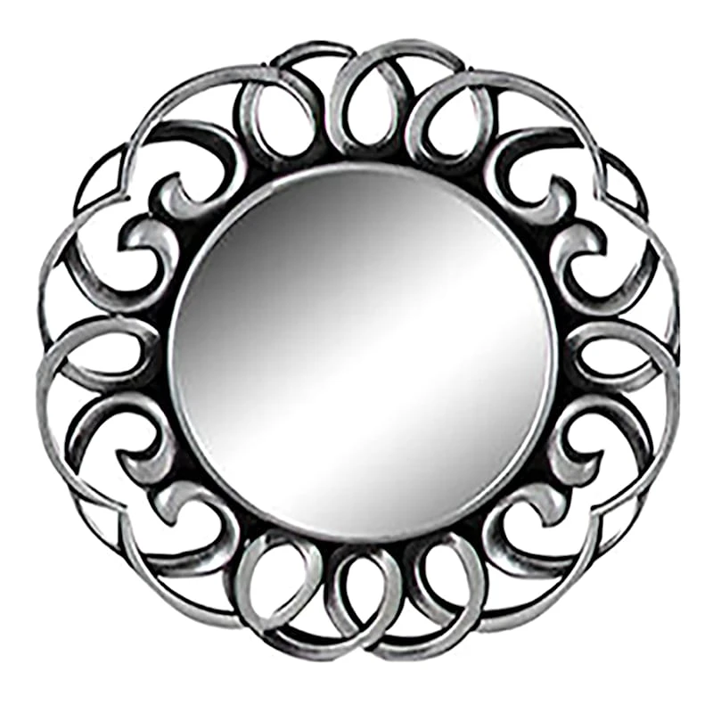 3-Piece Ornate Decorative Wall Mirror Set, 10" 4 3-Piece Ornate Decorative Wall Mirror Set, 10" - Image 2