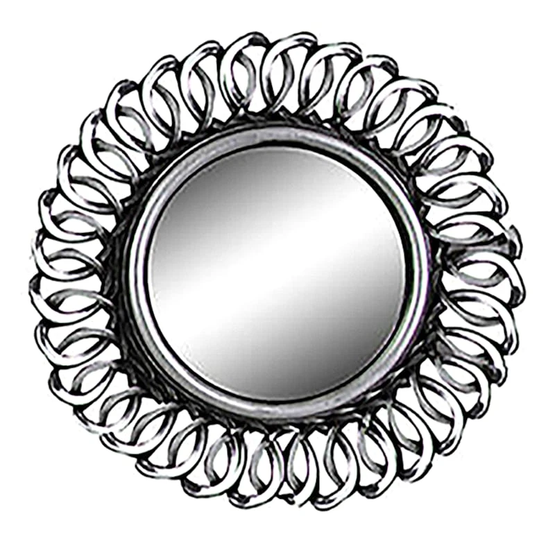 3-Piece Ornate Decorative Wall Mirror Set, 10" 6 3-Piece Ornate Decorative Wall Mirror Set, 10" - Image 4