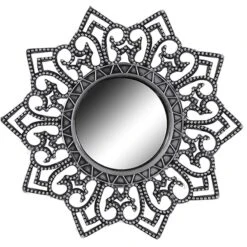 3-Piece Ornate Decorative Wall Mirror Set, 10" 14 3-Piece Ornate Decorative Wall Mirror Set, 10" -Athome Sales 3 piece ornate decorative wall mirror set 10 5