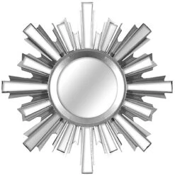 3-Piece Ornate Silver Wall Mirror Set, 10" -Athome Sales 3 piece ornate silver wall mirror set 10 5