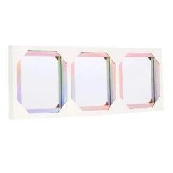 3-Piece Rainbow Framed Wall Mirror Set, 10" 14 3-Piece Rainbow Framed Wall Mirror Set, 10" -Athome Sales 3 piece rainbow framed wall mirror set 10 5