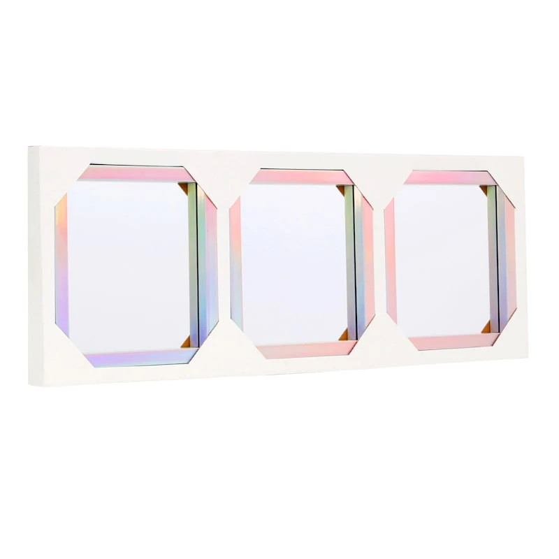 3-Piece Rainbow Framed Wall Mirror Set, 10" 8 3-Piece Rainbow Framed Wall Mirror Set, 10" - Image 6