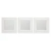 3-Piece White Square Wall Mirror Set, 10" 1 3-Piece White Square Wall Mirror Set, 10" -Athome Sales 3 piece white square wall mirror set 10