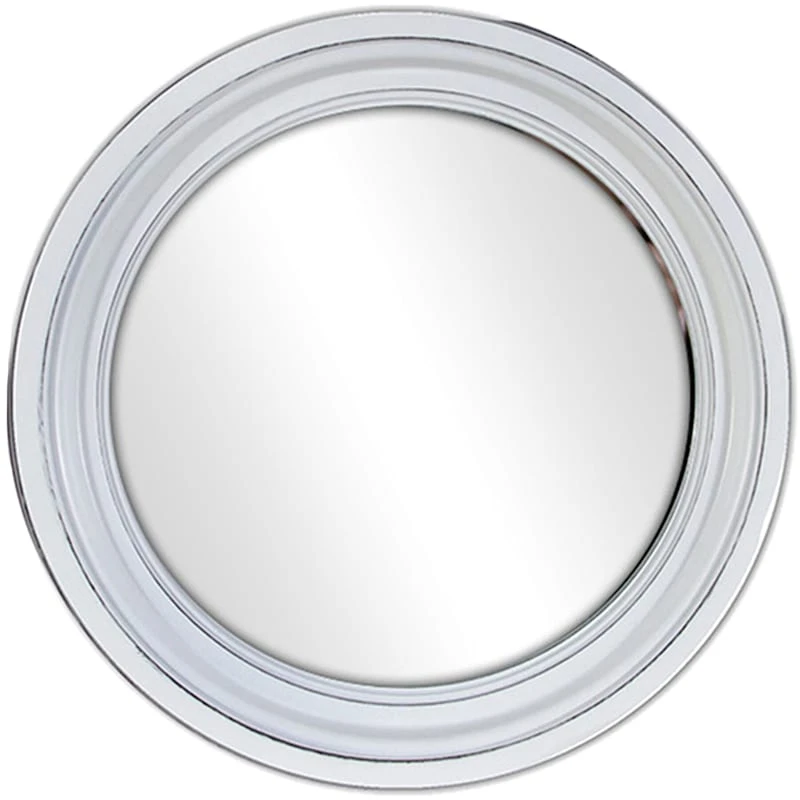 3-Piece Whitewashed Round Wall Mirror Set, 10" 6 3-Piece Whitewashed Round Wall Mirror Set, 10" - Image 4