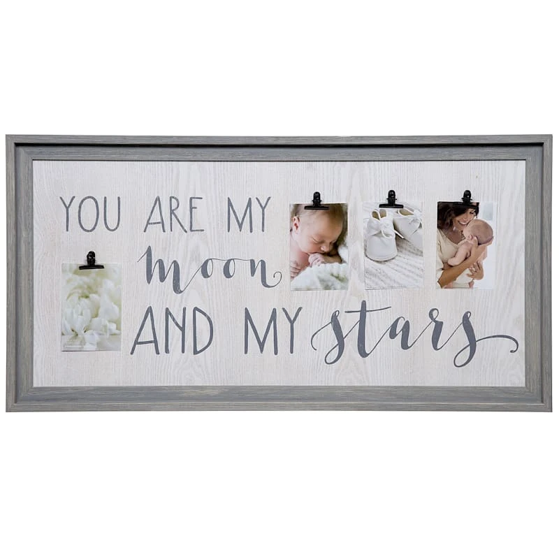 4-Clip You Are My Moon & My Stars Photo Collage, 19x36 3 4-Clip You Are My Moon & My Stars Photo Collage, 19x36