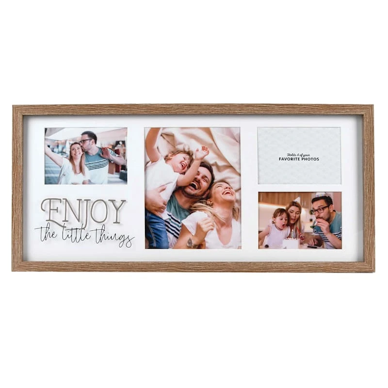 4-Opening Enjoy The Little Things Collage Frame, 28x13 3 4-Opening Enjoy The Little Things Collage Frame, 28x13