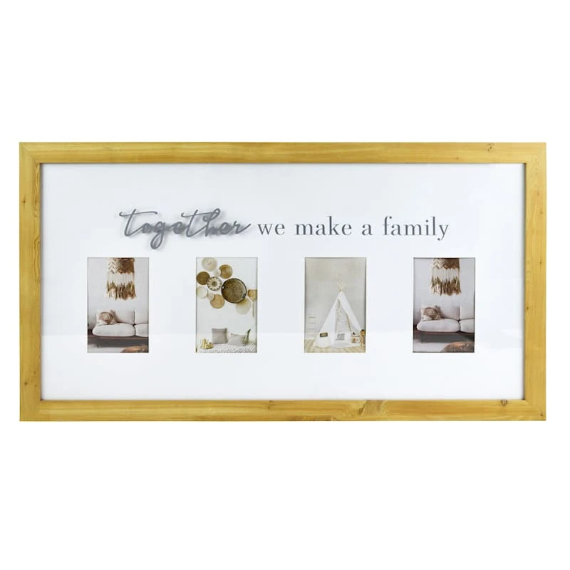 4-Opening Together Family Collage Frame, 30x16 3 4-Opening Together Family Collage Frame, 30x16